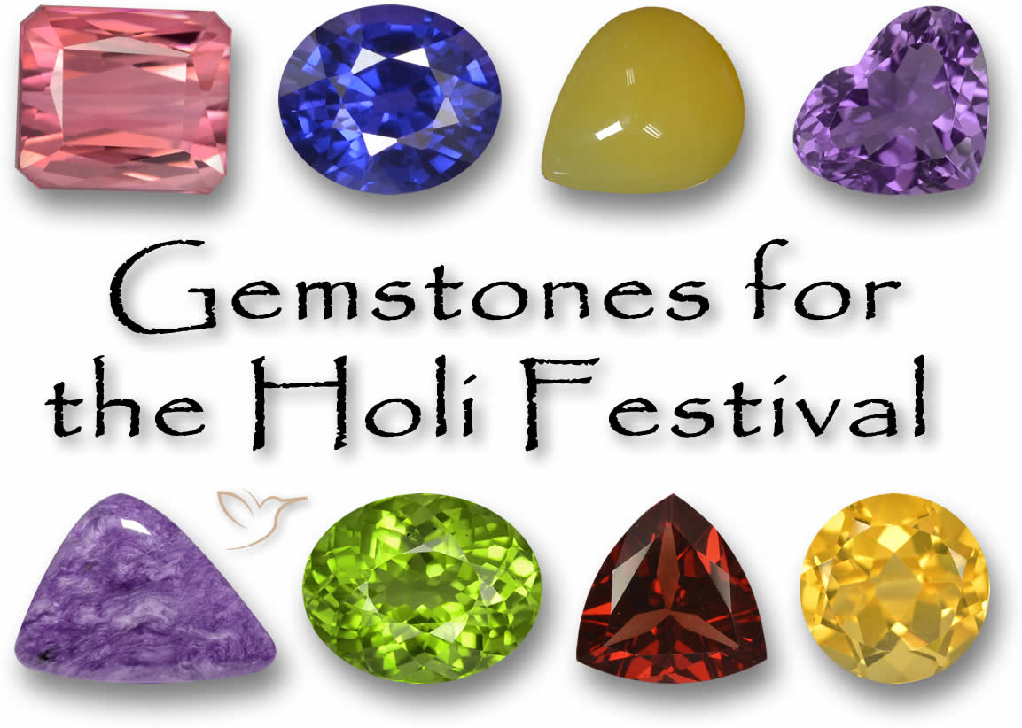Piedras preciosas para el festival de Holi