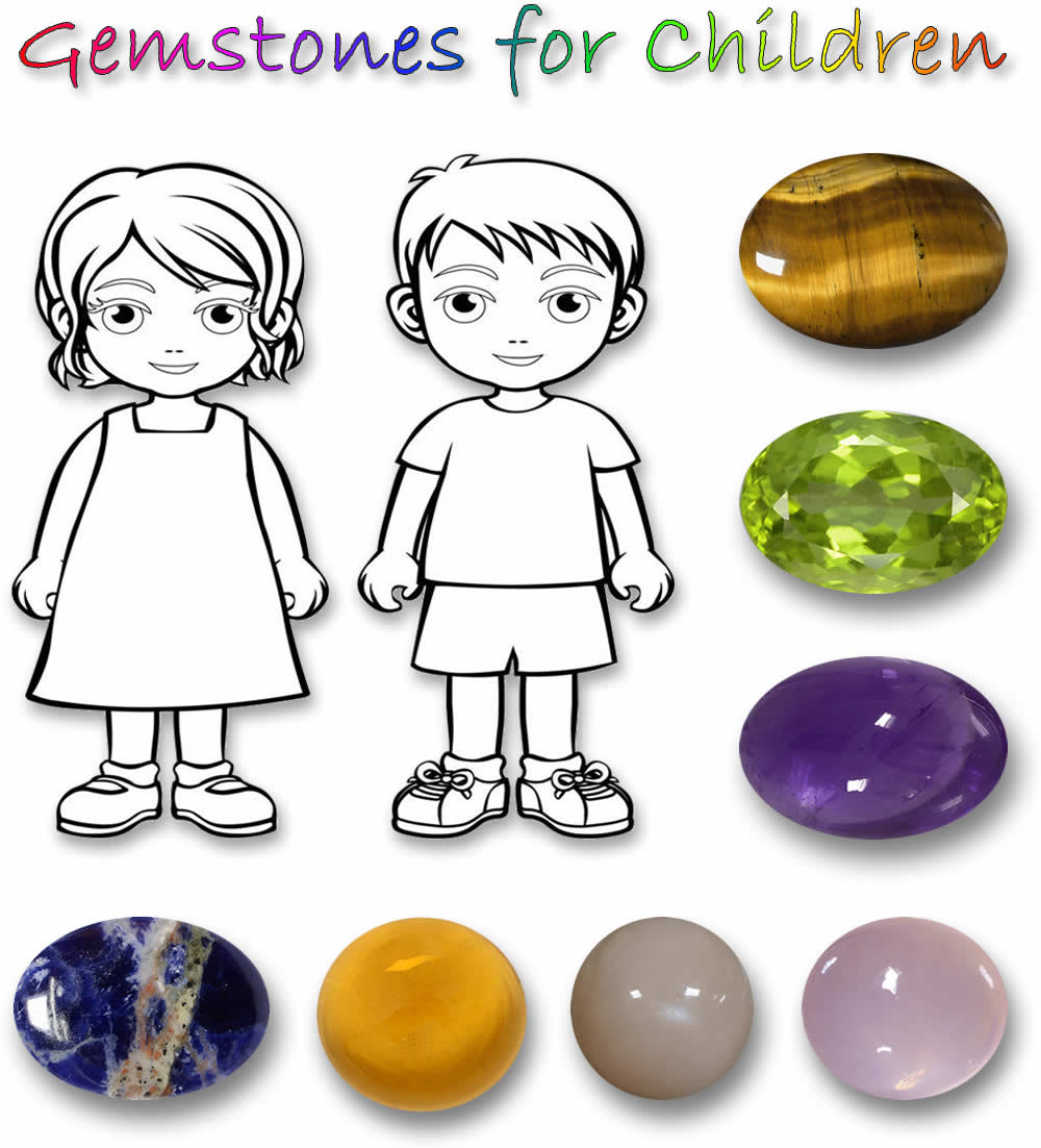 Piedras preciosas para niños