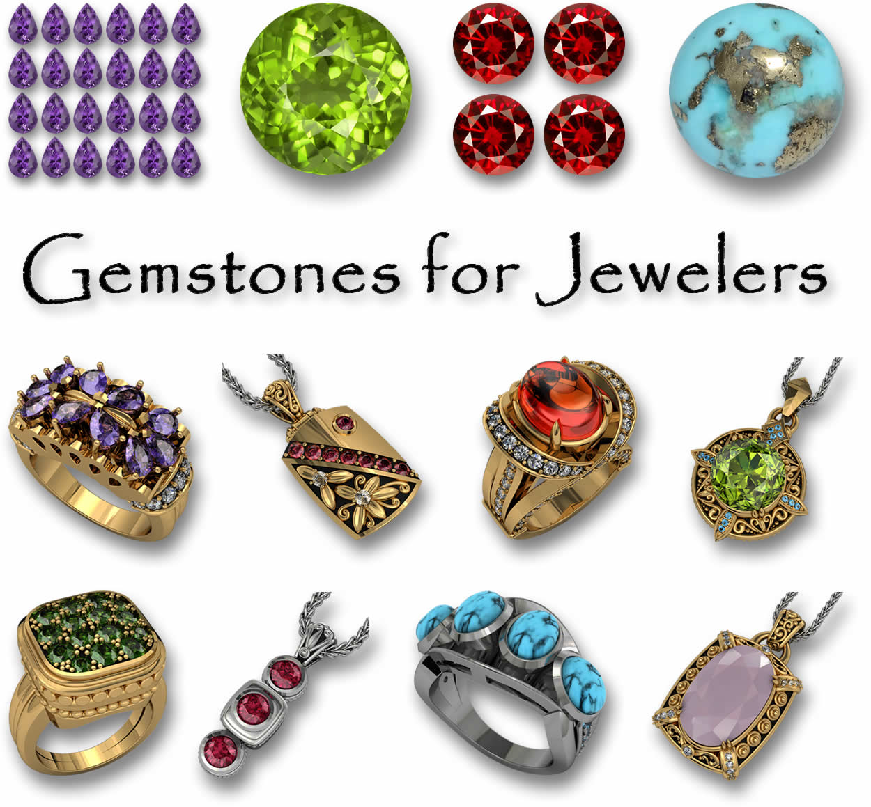 Piedras preciosas para joyeros