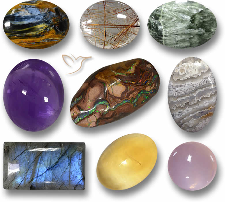 Piedras preciosas en cabujón