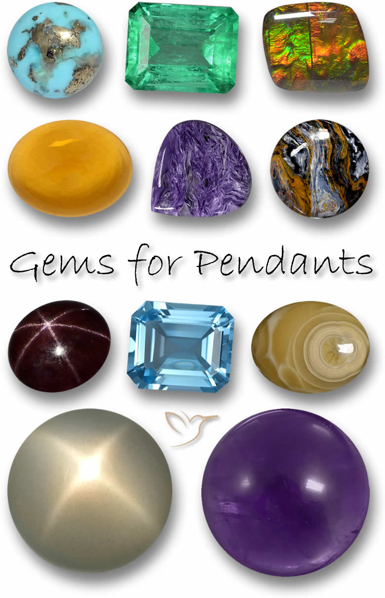 Piedras preciosas para colgantes