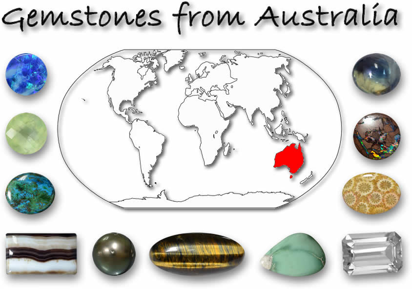 Piedras preciosas encontradas en Australia