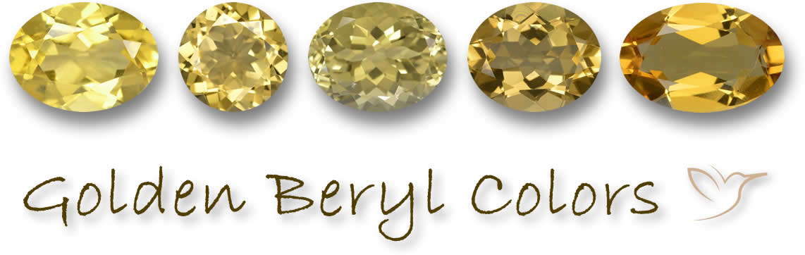 Colores de berilo dorado