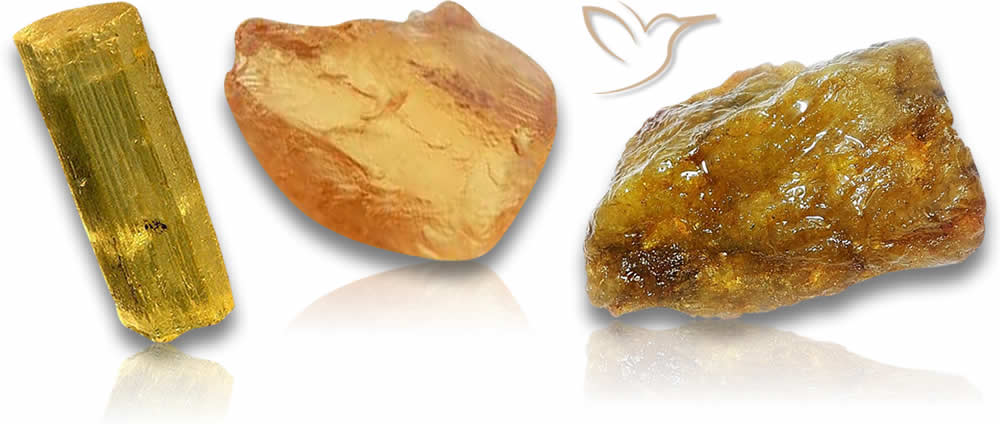 Piedra en bruto berilo dorado