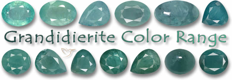 Gama de colores de grandidierita