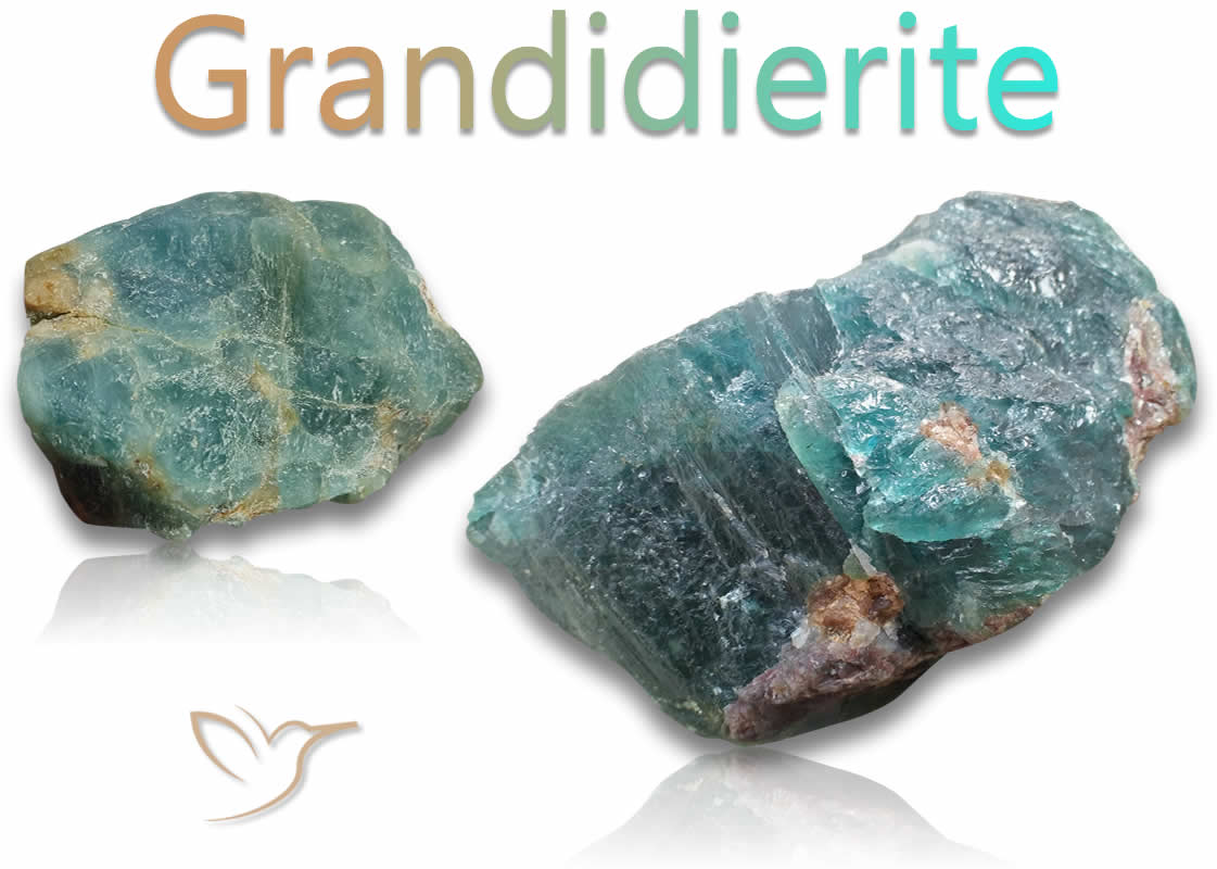 Piedras en bruto de grandidierita
