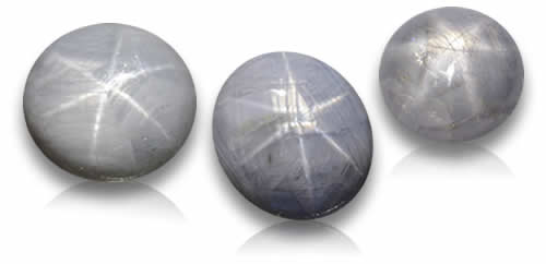 Piedras preciosas de zafiro estrella