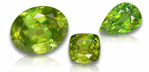 Piedras preciosas de esfena