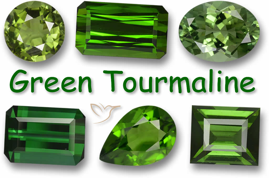 Turmalina verde: piedras preciosas sueltas certificadas de GemSelect