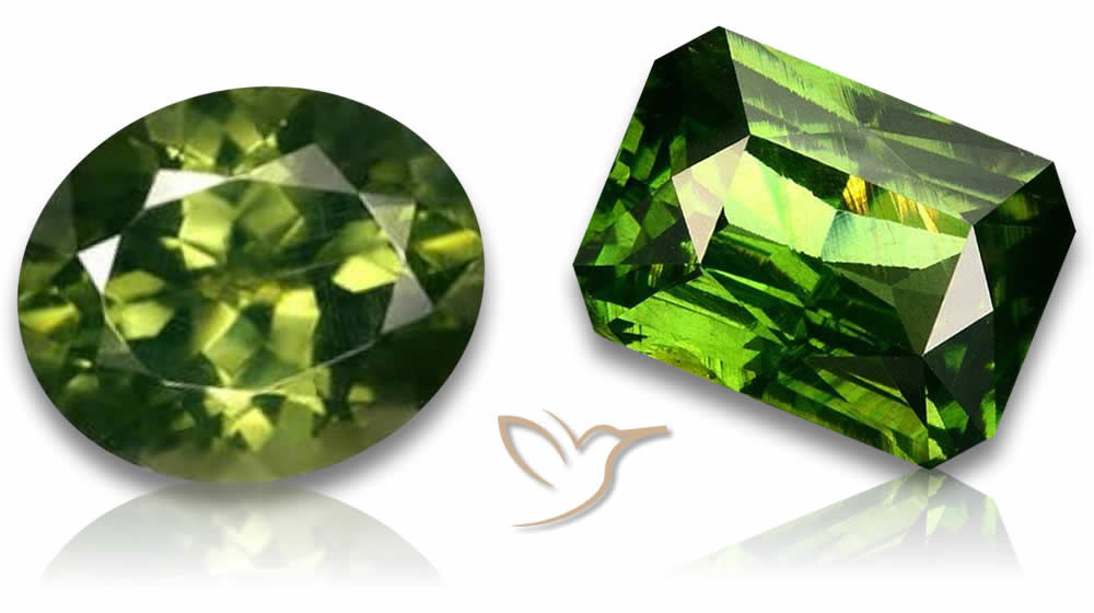 Circón verde raro