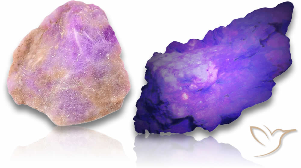 Piedra en bruto hackmanita