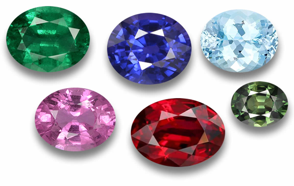 Piedras preciosas duras sueltas, aptas para engastes de anillos.
