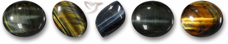 Piedras preciosas de ojo de halcón