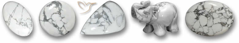 Piedras preciosas de howlita