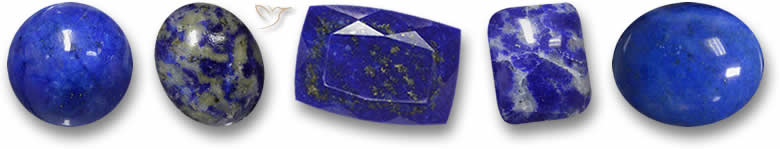 Piedras preciosas de lapislázuli