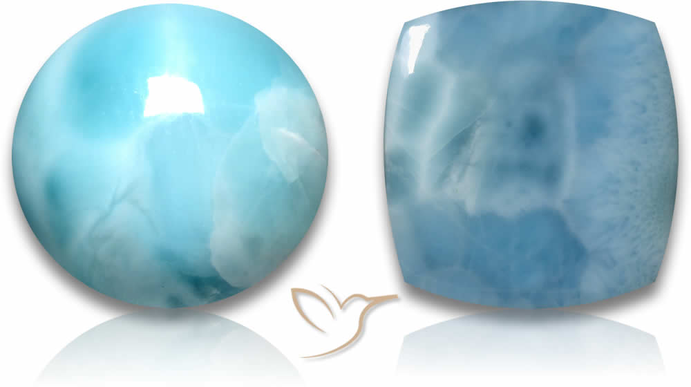 Piedras preciosas de pectolita/larimar