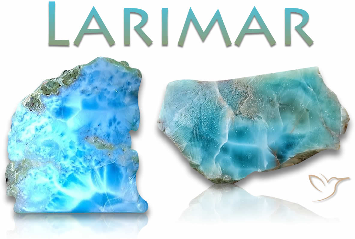 Piedras en bruto de Larimar
