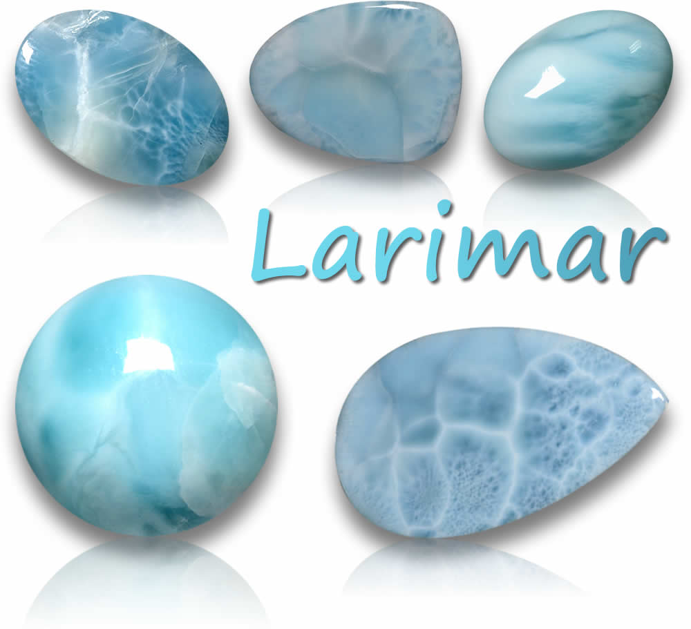 Piedras preciosas naturales de Larimar