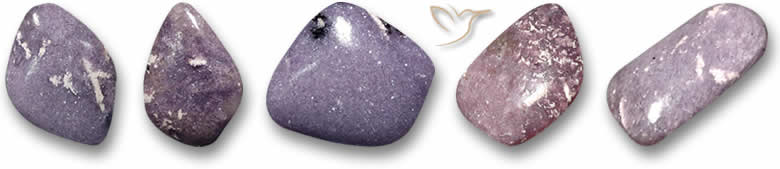 Piedras preciosas de lepidolita