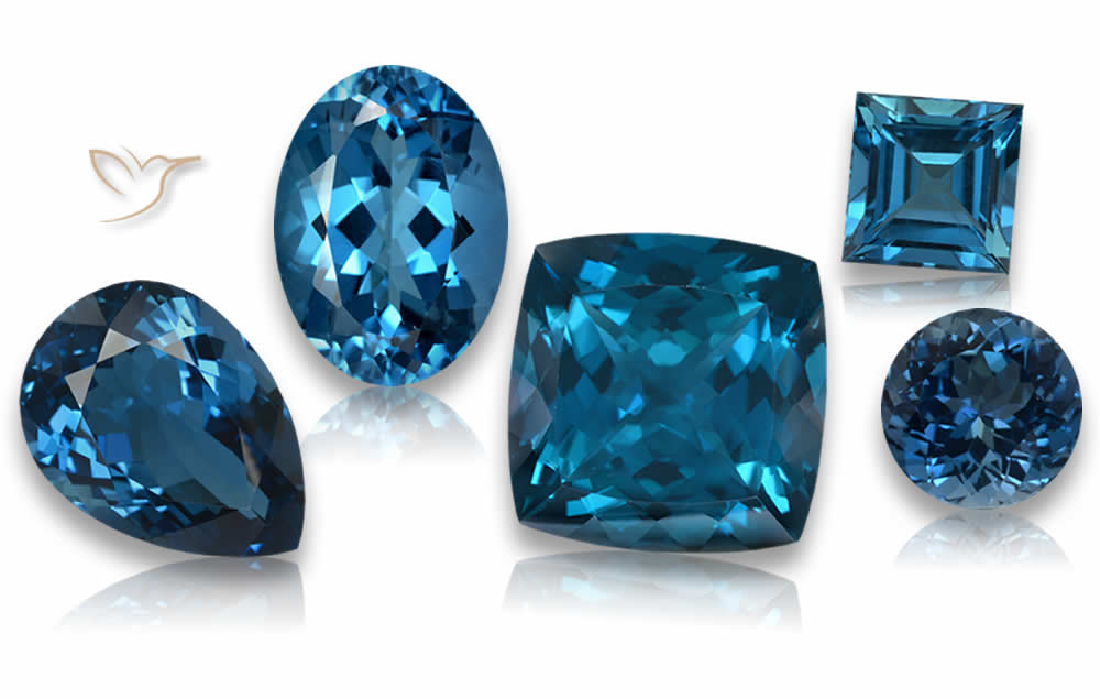 Topacio azul de Londres: piedras preciosas de calidad certificada de GemSelect