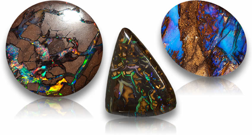 Cabujones sueltos de ópalo Boulder para la fabricación de joyas