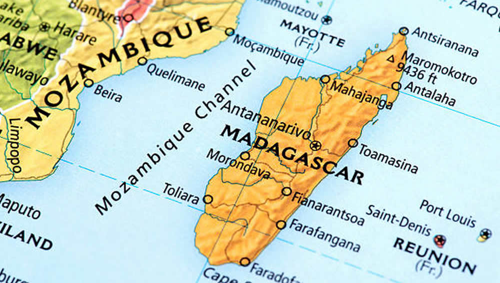 Mapa de Madagascar