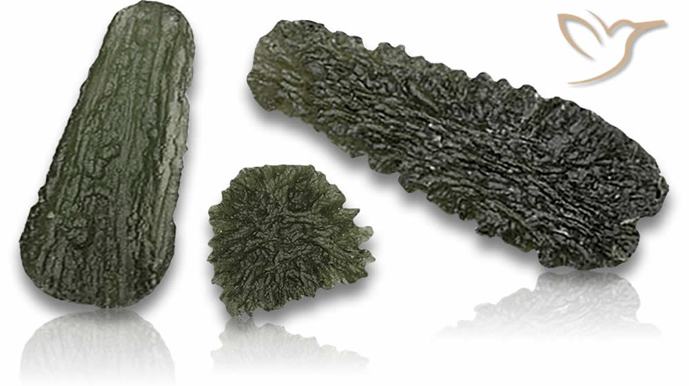 Piedras preciosas de moldavita
