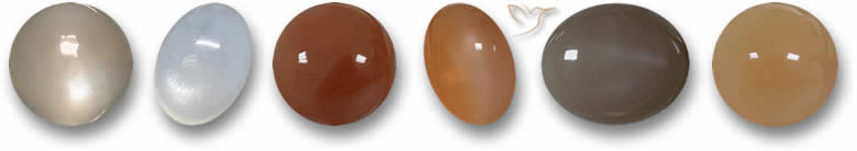 Piedras preciosas de piedra lunar