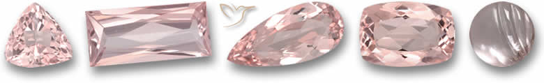 Piedras preciosas de morganita
