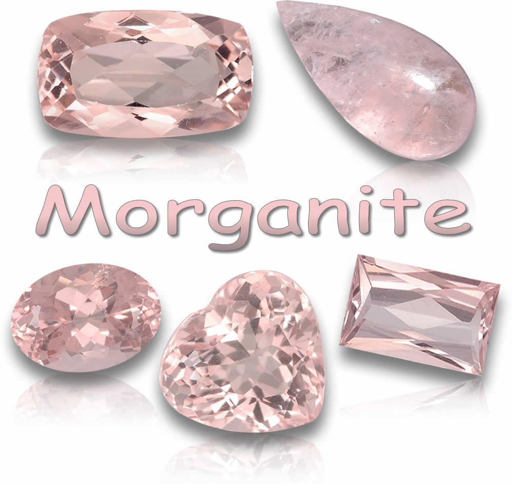 Piedras preciosas naturales de morganita