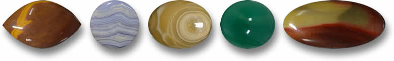 Piedras preciosas de ágata multicolor