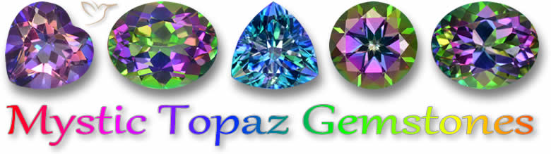 Piedras preciosas de topacio místico