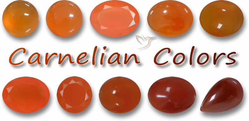 Gama de colores de la cornalina