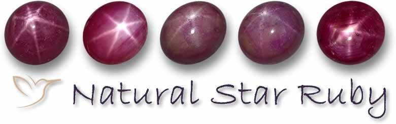 Rubíes estrella naturales