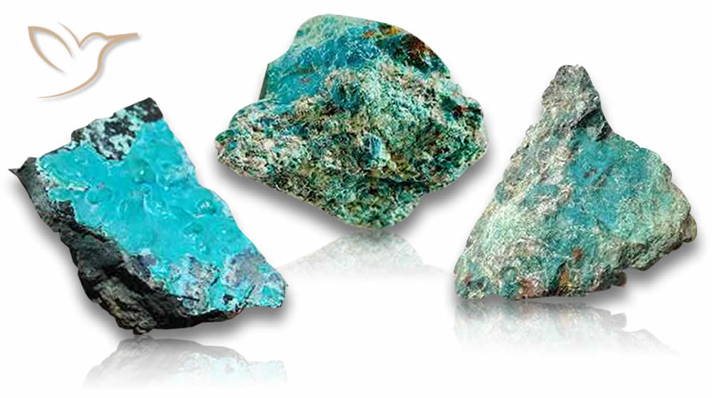 Piedras en bruto de crisocola