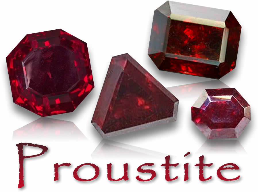 Piedras preciosas de proustita