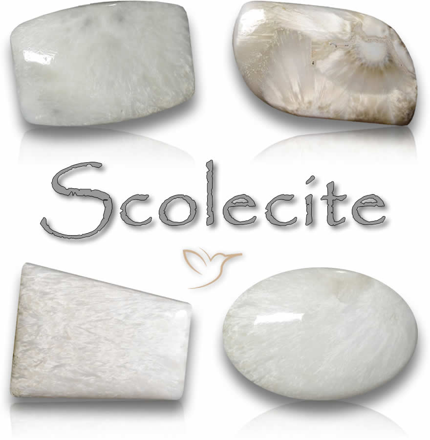 Piedras preciosas de escolecita