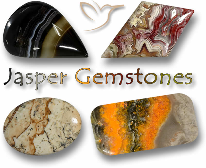 Piedras preciosas de jaspe sueltas