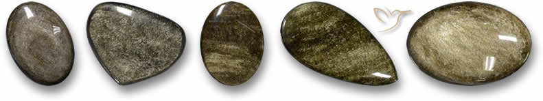 Piedras preciosas de obsidiana