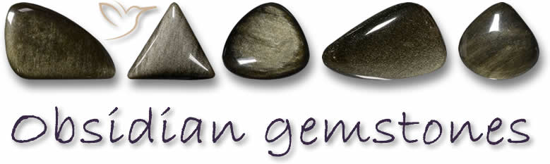 Piedras preciosas de obsidiana