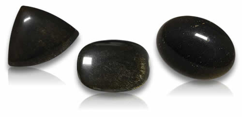 Piedras preciosas de obsidiana