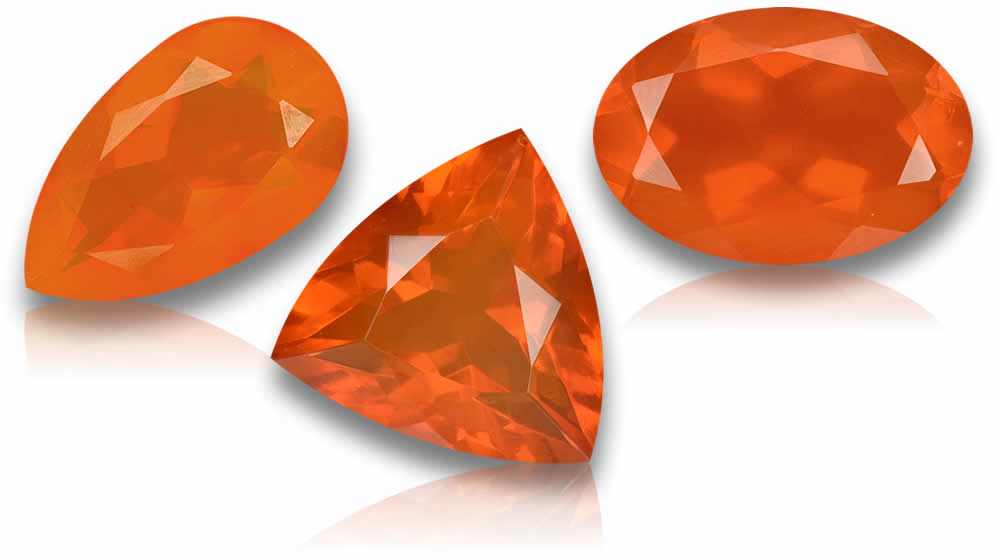Comprar piedras preciosas de ópalo de fuego naranja