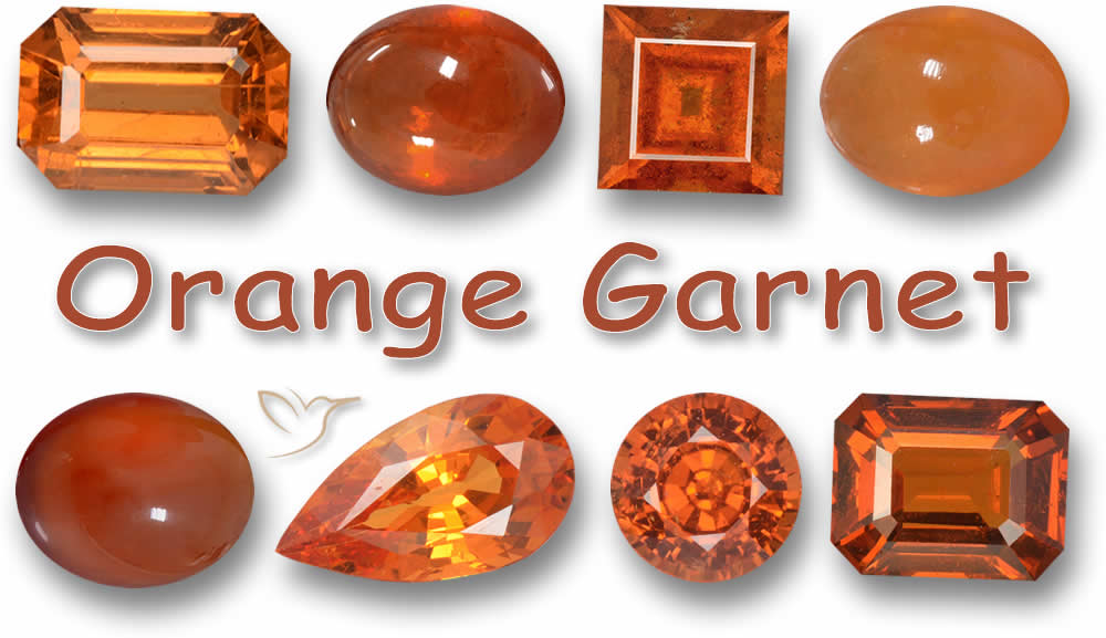 Comprar piedras preciosas de granate naranja