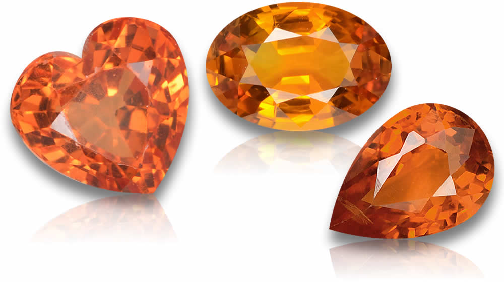 Comprar piedras preciosas de zafiro naranja