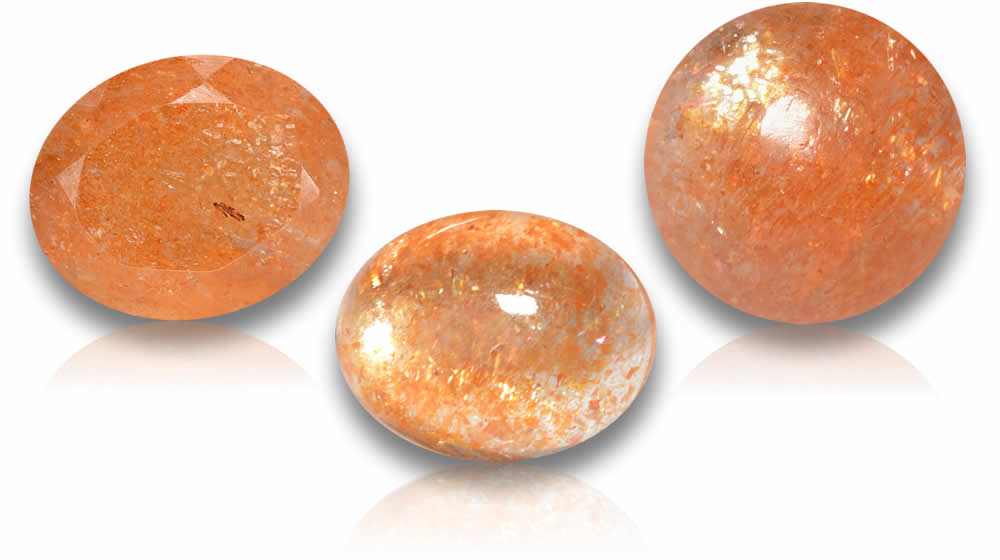 Comprar piedras preciosas de piedra solar naranja