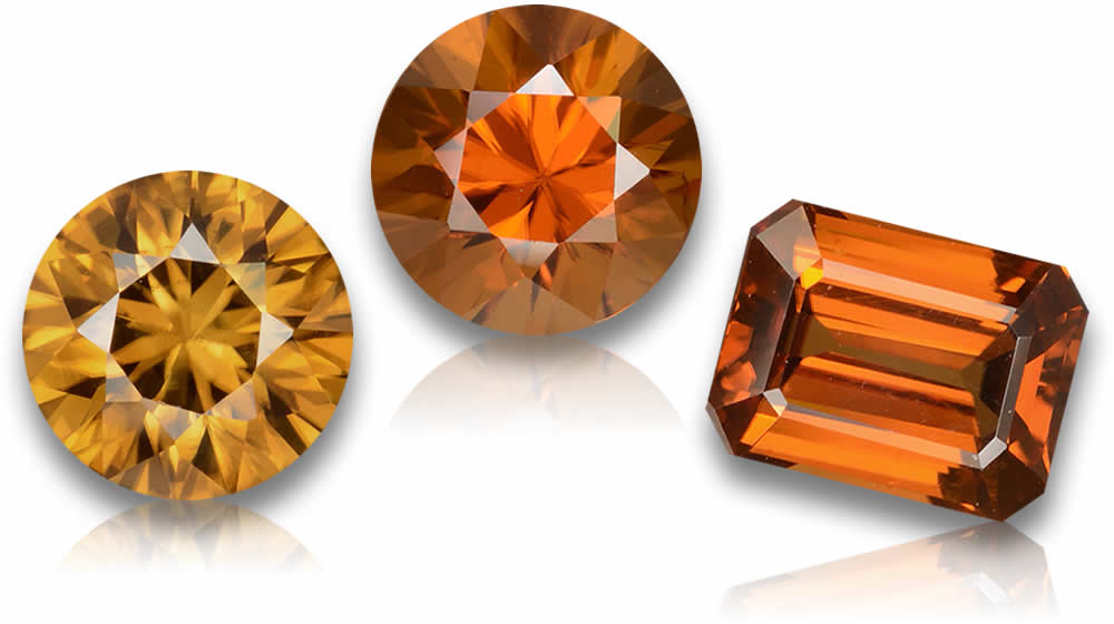 Comprar piedras preciosas de circón naranja