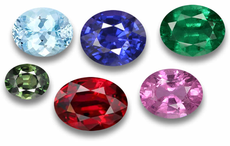 Oval Gemstones: Natural, Faceted and Cabochon Cuts - Sapphire, Ruby, Amethyst, Topaz, Garnet and More