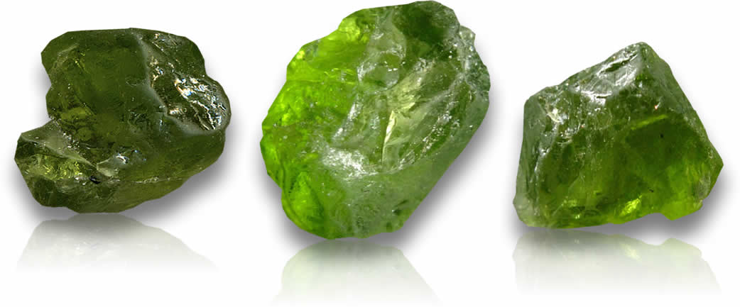 Piedra en bruto peridoto