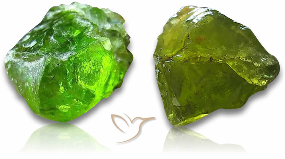 Piedra en bruto peridoto