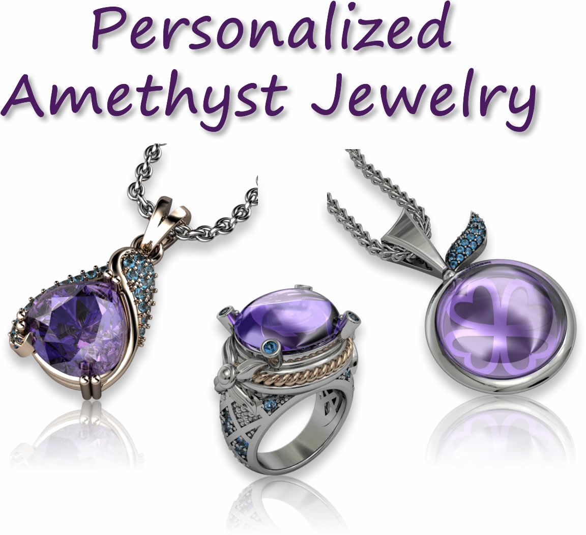 Joyas de amatista personalizadas